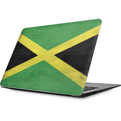 Jamaica Flag Distressed Apple MacBook Skin